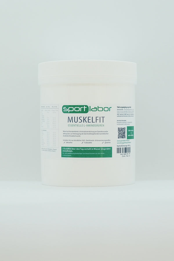 Muskelfit - essentielle Aminosäuren - Sportlabor